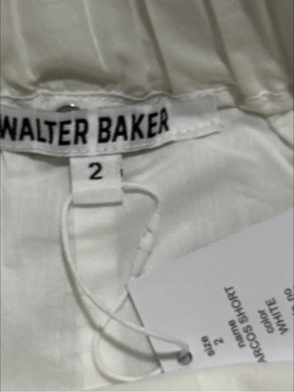 Walter Baker White High Waist Women’s Shorts